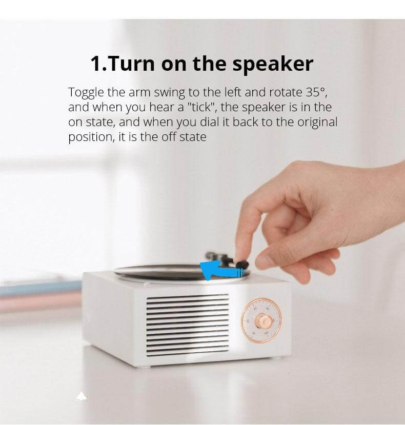 Pastel Vintage Bluetooth Stereo Speaker - MaviGadget
