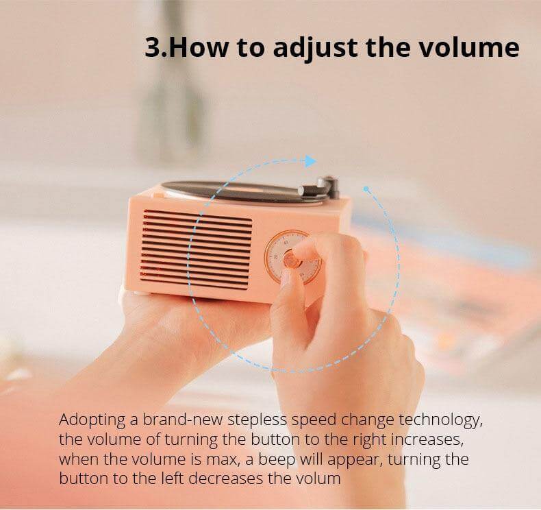Pastel Vintage Bluetooth Stereo Speaker - MaviGadget