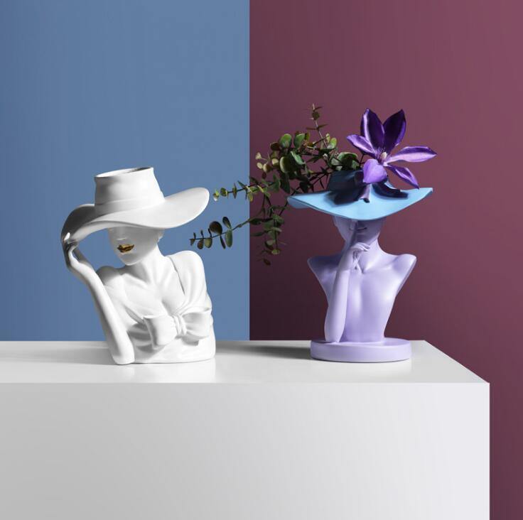 Pretty Woman Figure Flower Pot - MaviGadget
