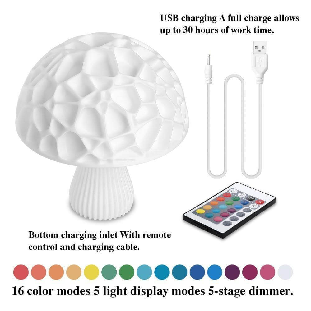 3D Print Elegant Mushroom Lamp - MaviGadget