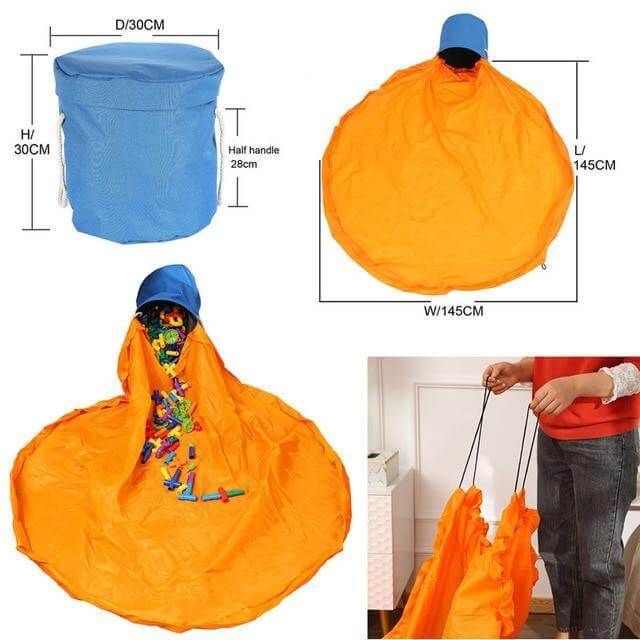 Portable Toy Easy Clean-up Storage Organizer Bag - MaviGadget
