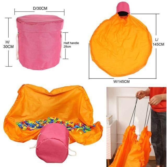 Portable Toy Easy Clean-up Storage Organizer Bag - MaviGadget