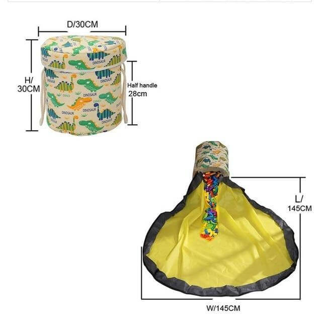 Portable Toy Easy Clean-up Storage Organizer Bag - MaviGadget