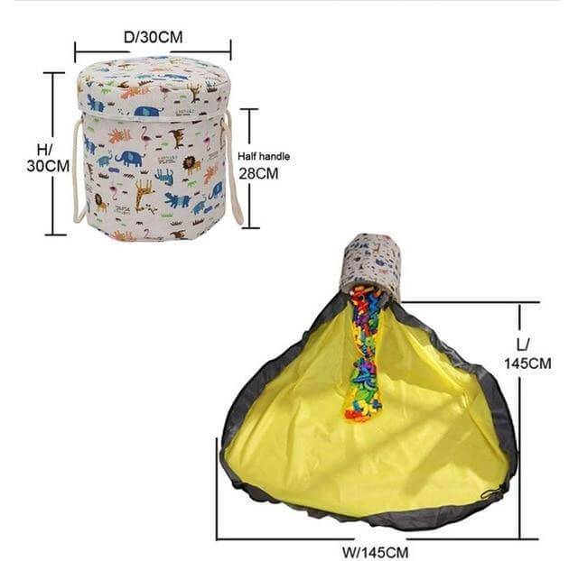 Portable Toy Easy Clean-up Storage Organizer Bag - MaviGadget