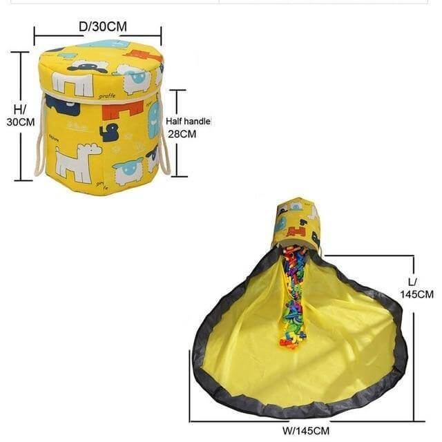 Portable Toy Easy Clean-up Storage Organizer Bag - MaviGadget