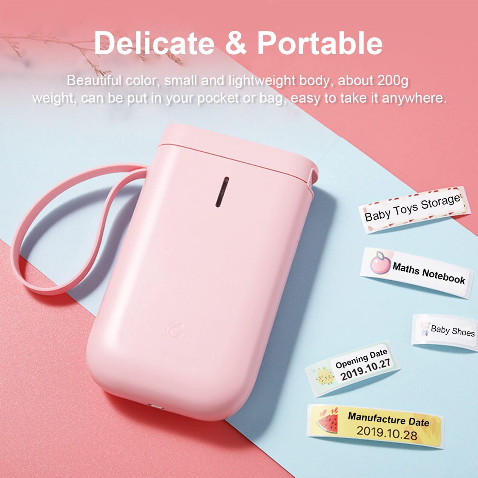 Portable Mini Wireless Label Pocket Printer - MaviGadget