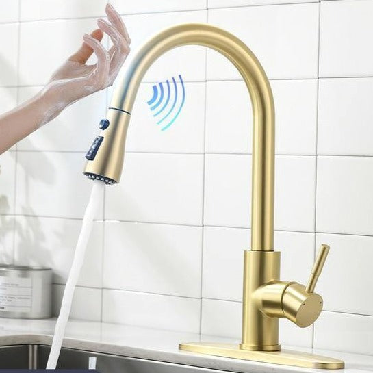 Smart Assistive Touch Control Kitchen Faucet - MaviGadget
