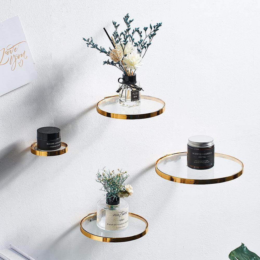 Nordic Ledge Mount Wall Glass Shelf - MaviGadget