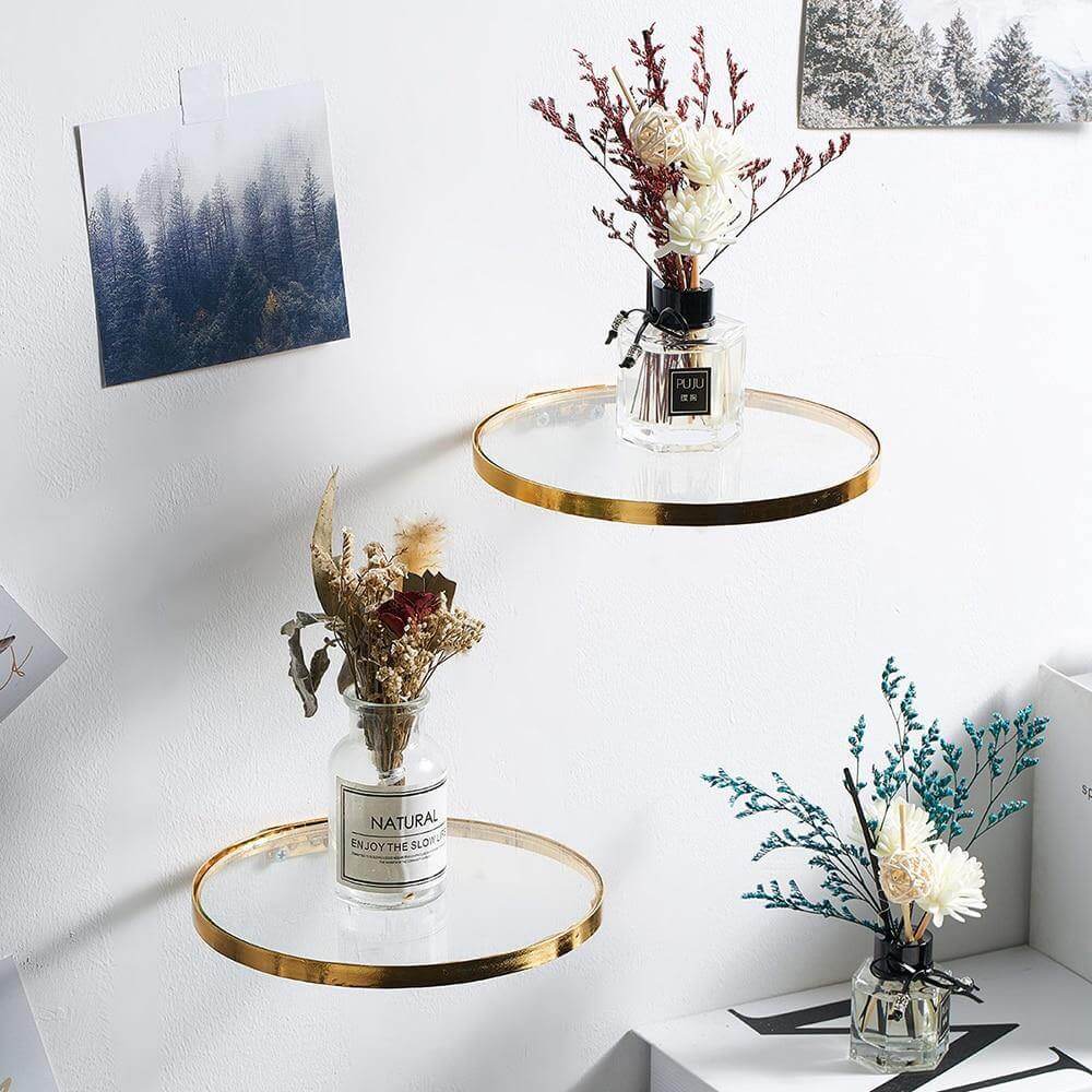 Nordic Ledge Mount Wall Glass Shelf - MaviGadget