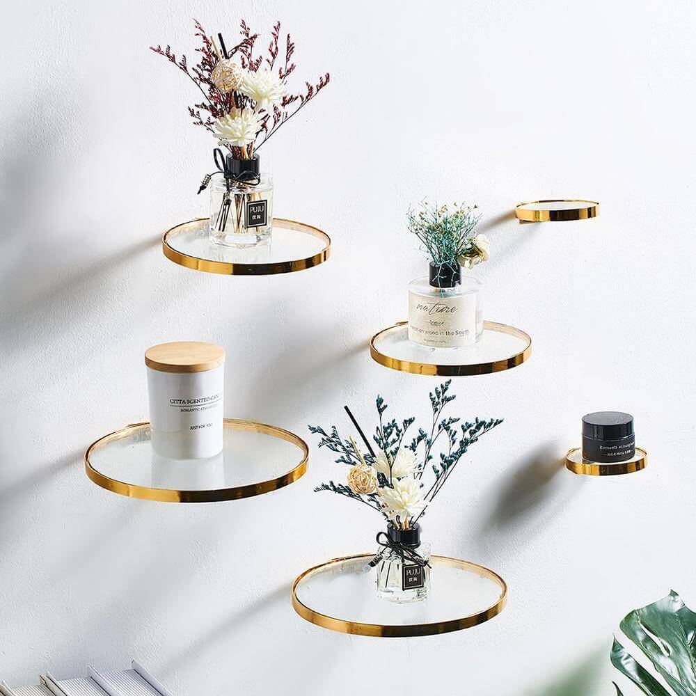 Nordic Ledge Mount Wall Glass Shelf - MaviGadget