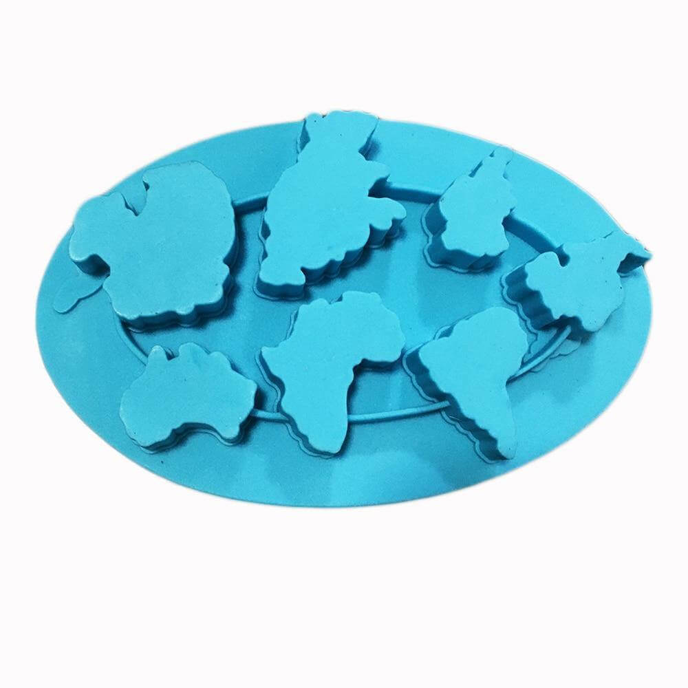 Earth Continents Silicone Ice Tray Mold - MaviGadget