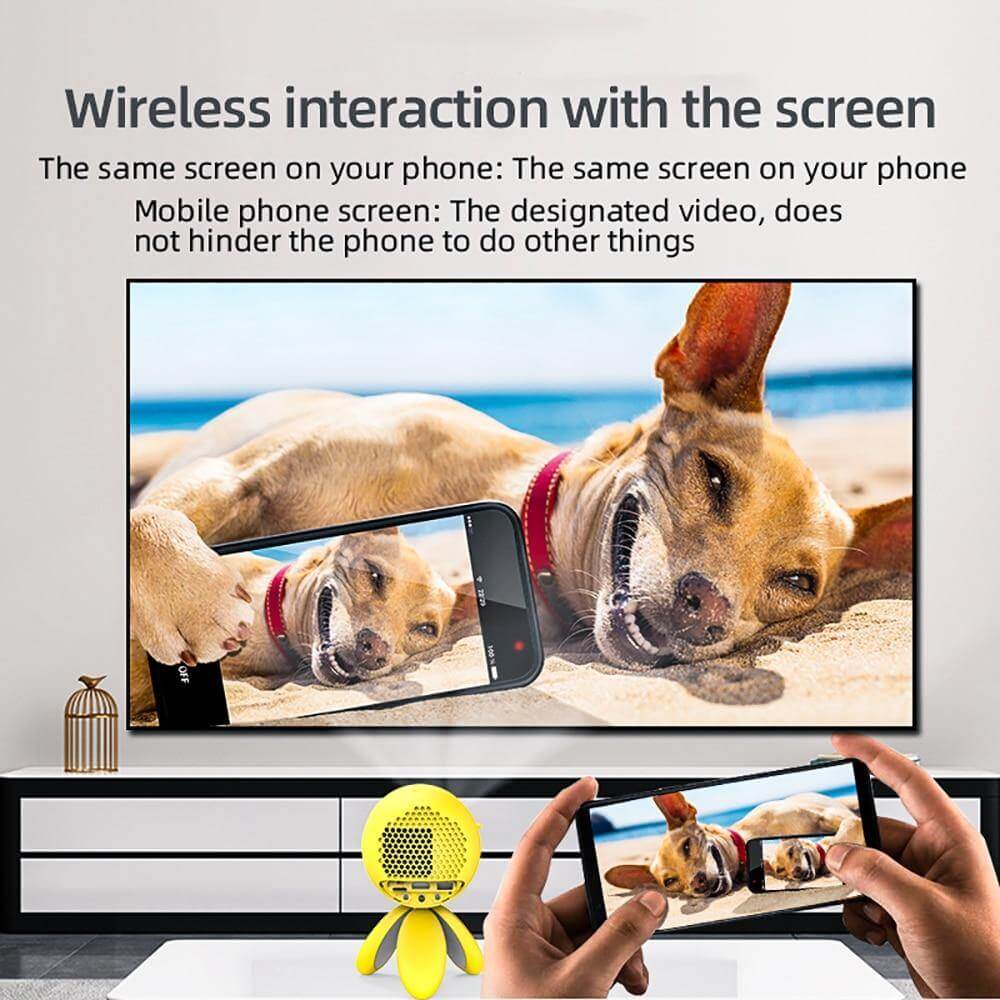 1080P Portable LED Home Mini Projector - MaviGadget