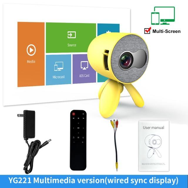 1080P Portable LED Home Mini Projector - MaviGadget