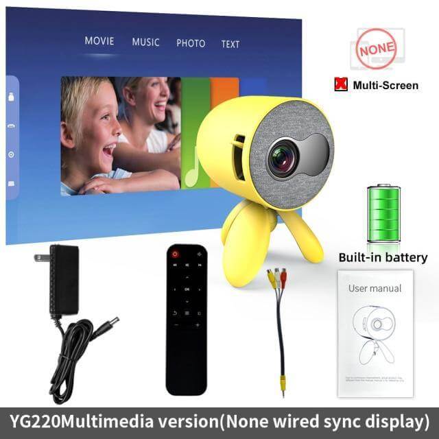 1080P Portable LED Home Mini Projector - MaviGadget