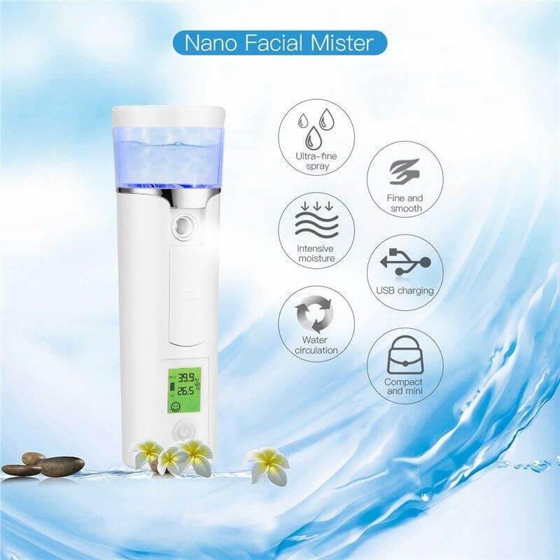 Portable Nano Steam Ion Face Skin Moisturizer - MaviGadget