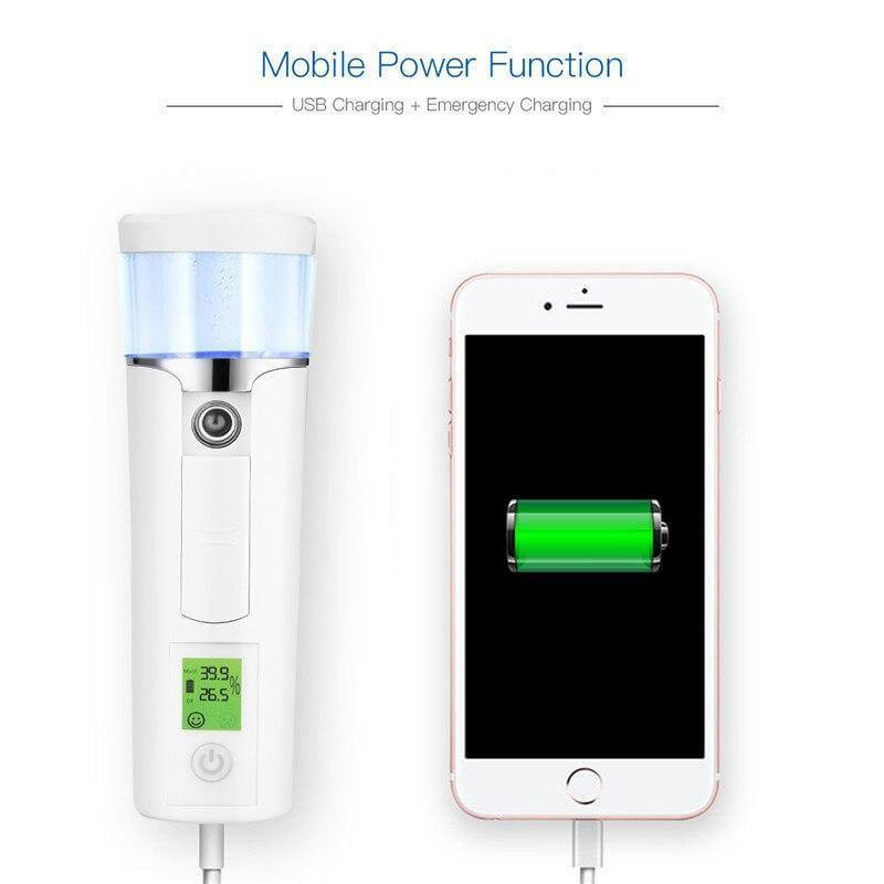 Portable Nano Steam Ion Face Skin Moisturizer - MaviGadget