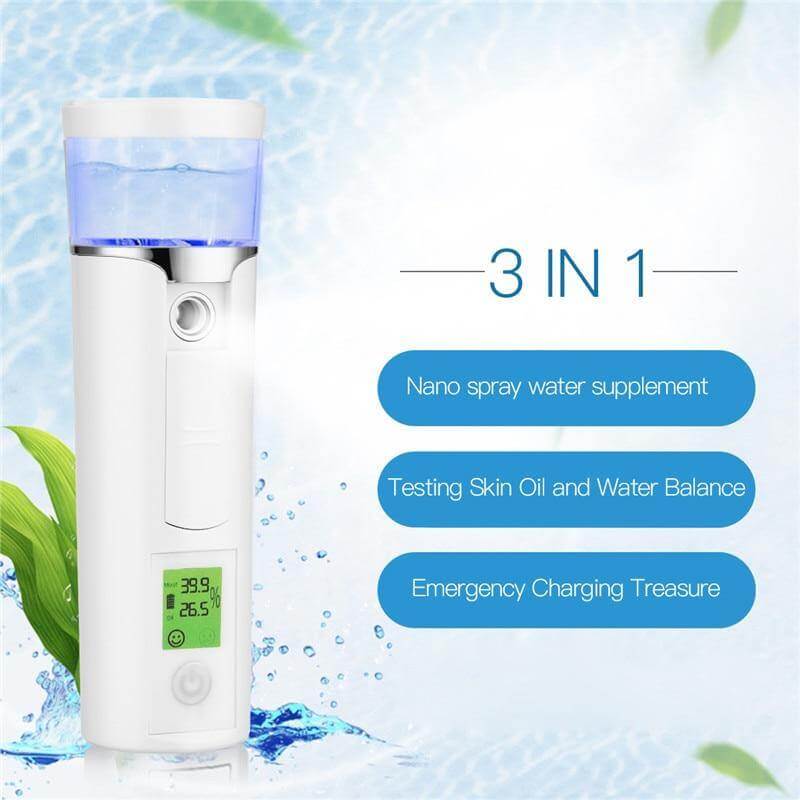 Portable Nano Steam Ion Face Skin Moisturizer - MaviGadget