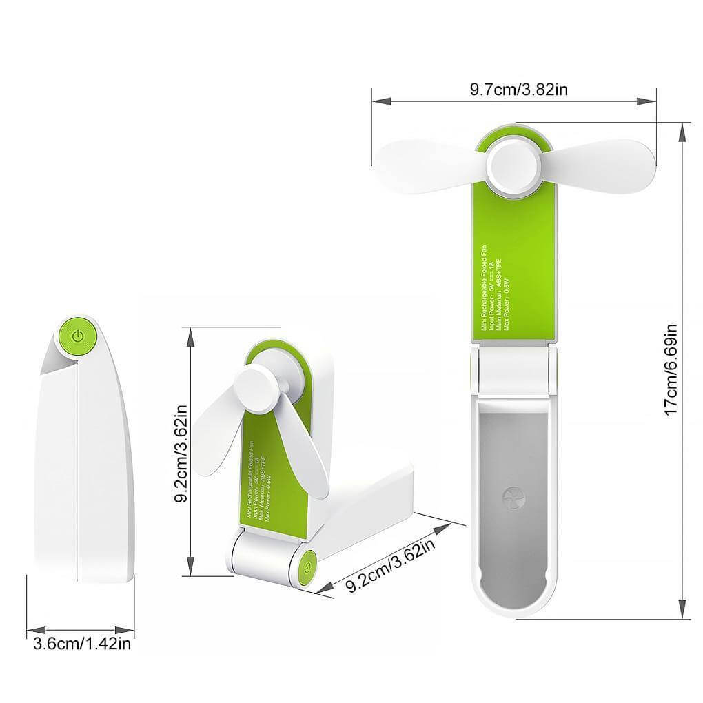 Rechargeable Portable Foldable Mini Fan - MaviGadget