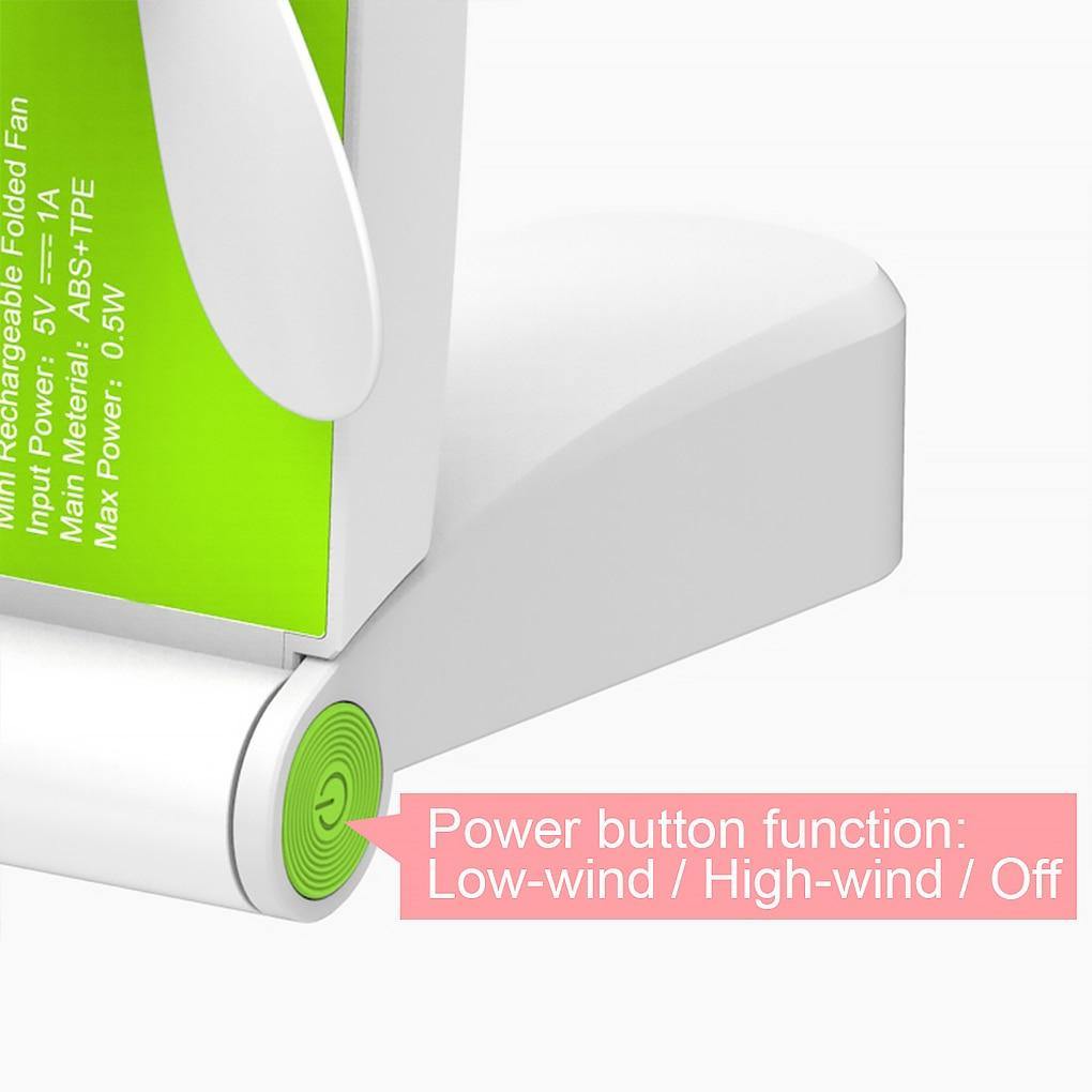 Rechargeable Portable Foldable Mini Fan - MaviGadget