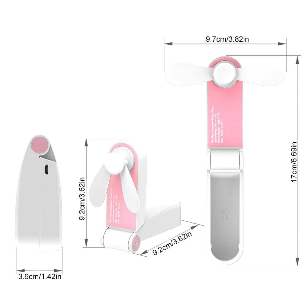 Rechargeable Portable Foldable Mini Fan - MaviGadget