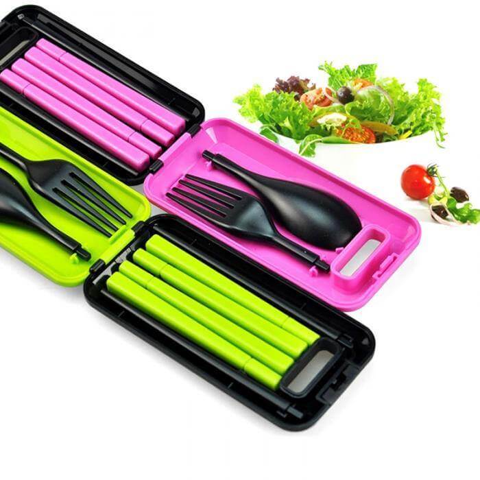 Portable Folding Travel Dinnerware Set - MaviGadget