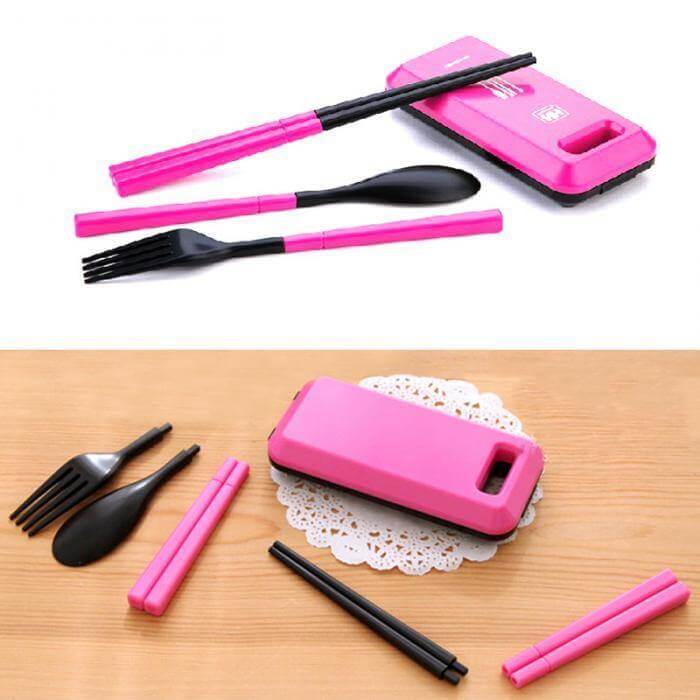 Portable Folding Travel Dinnerware Set - MaviGadget