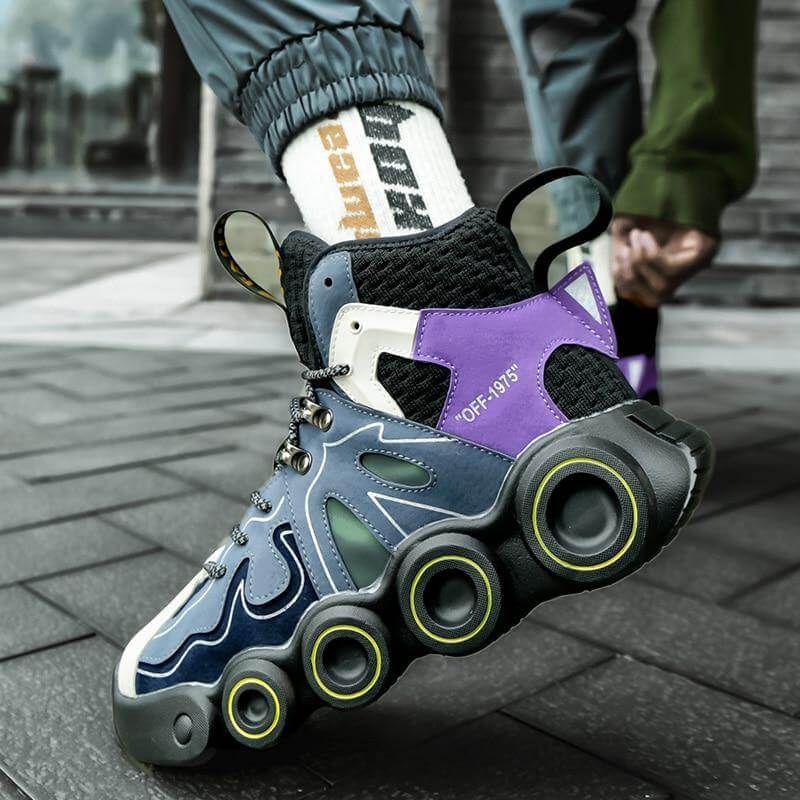 Roller Skate Shape Comfy Men Running Shoes - MaviGadget