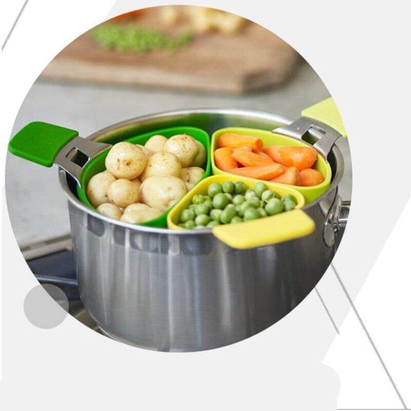 3Pcs Easy Dish Food Steamer - MaviGadget