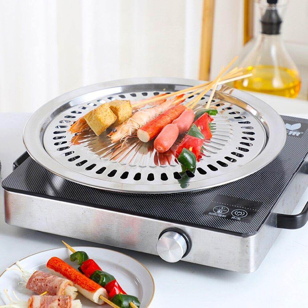 Korean Portable Non-stick BBQ Grill Pan - MaviGadget