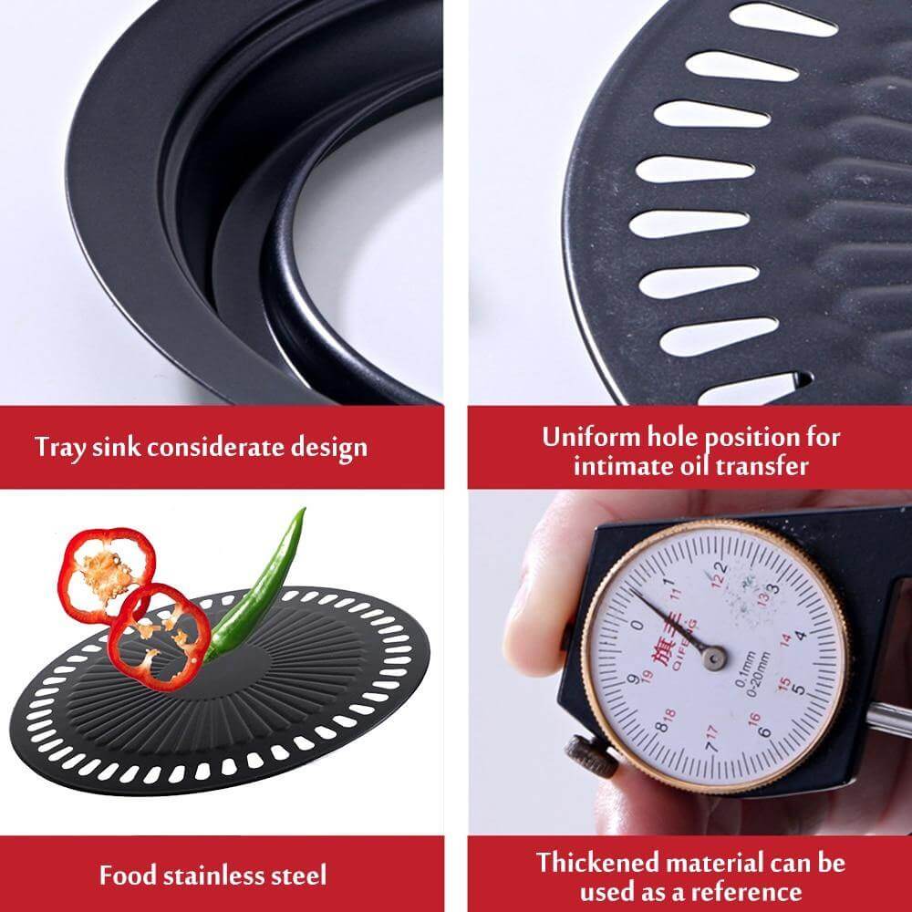 Korean Portable Non-stick BBQ Grill Pan - MaviGadget