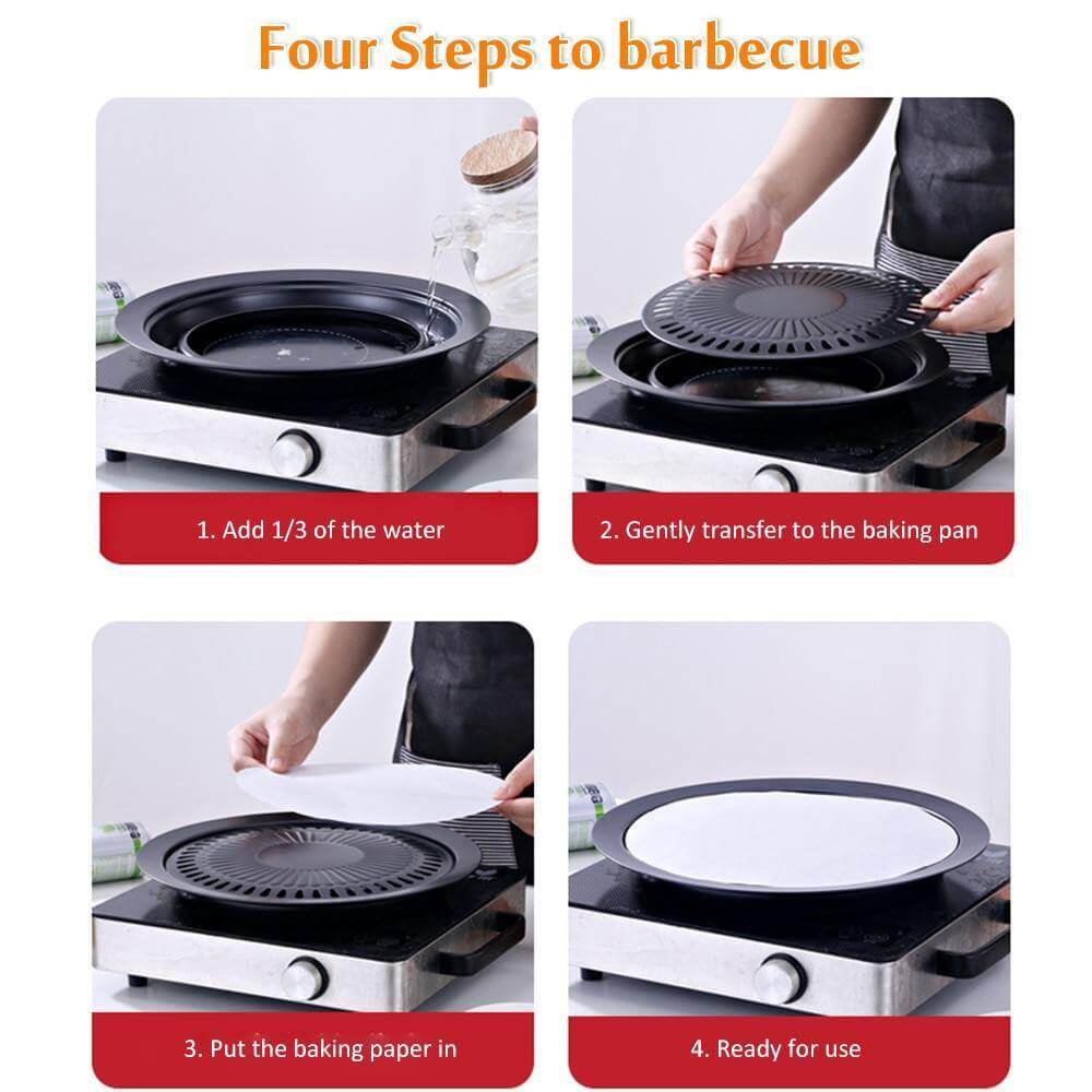 Korean Portable Non-stick BBQ Grill Pan - MaviGadget