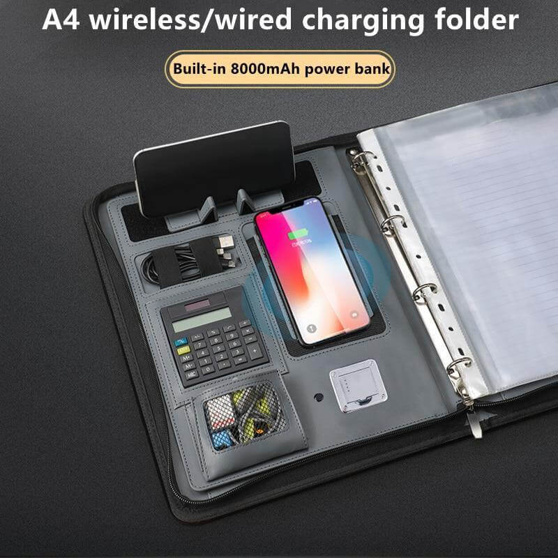 Leather Multifunctional PowerBank Notebook - MaviGadget