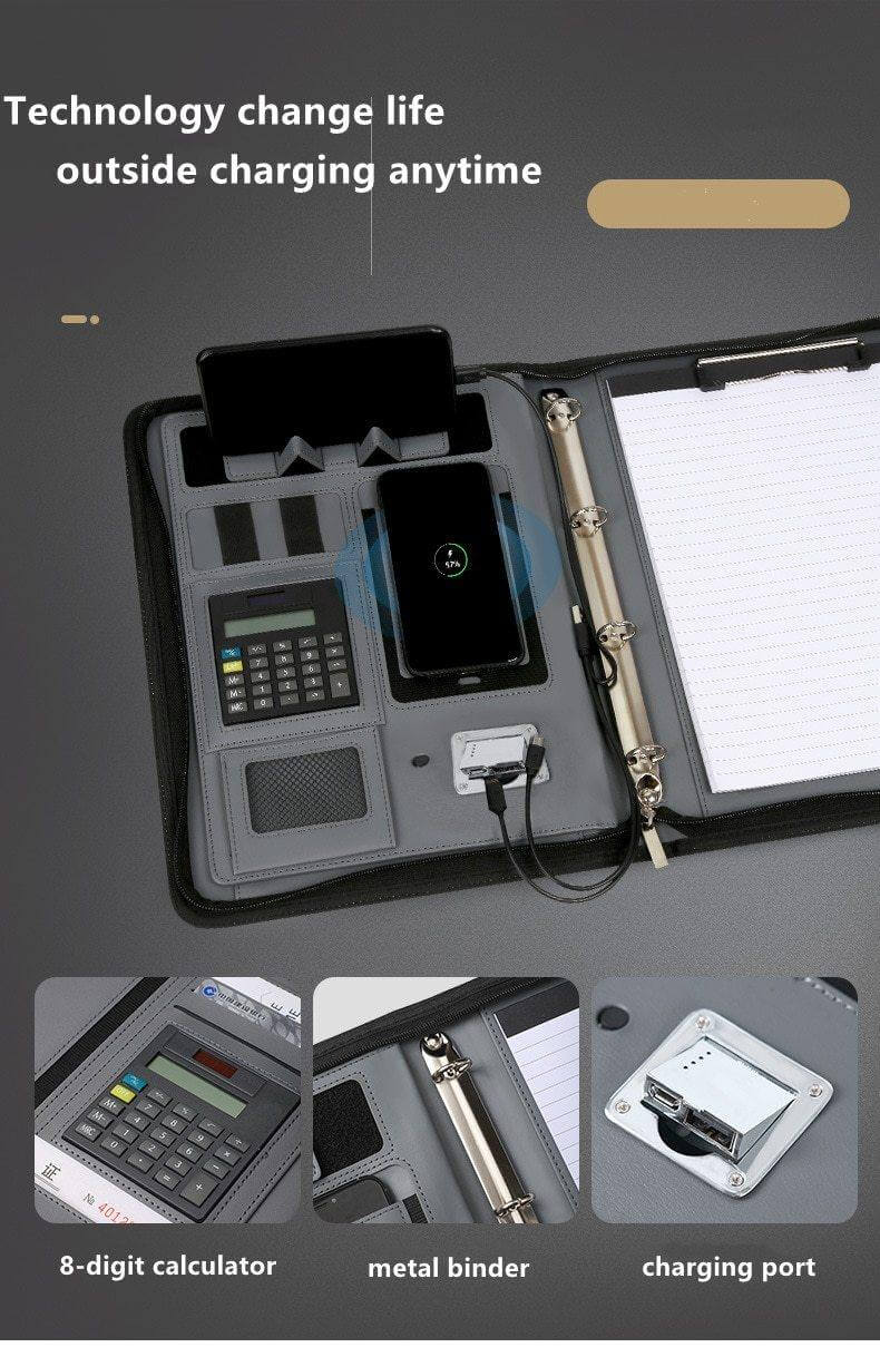 Leather Multifunctional PowerBank Notebook - MaviGadget