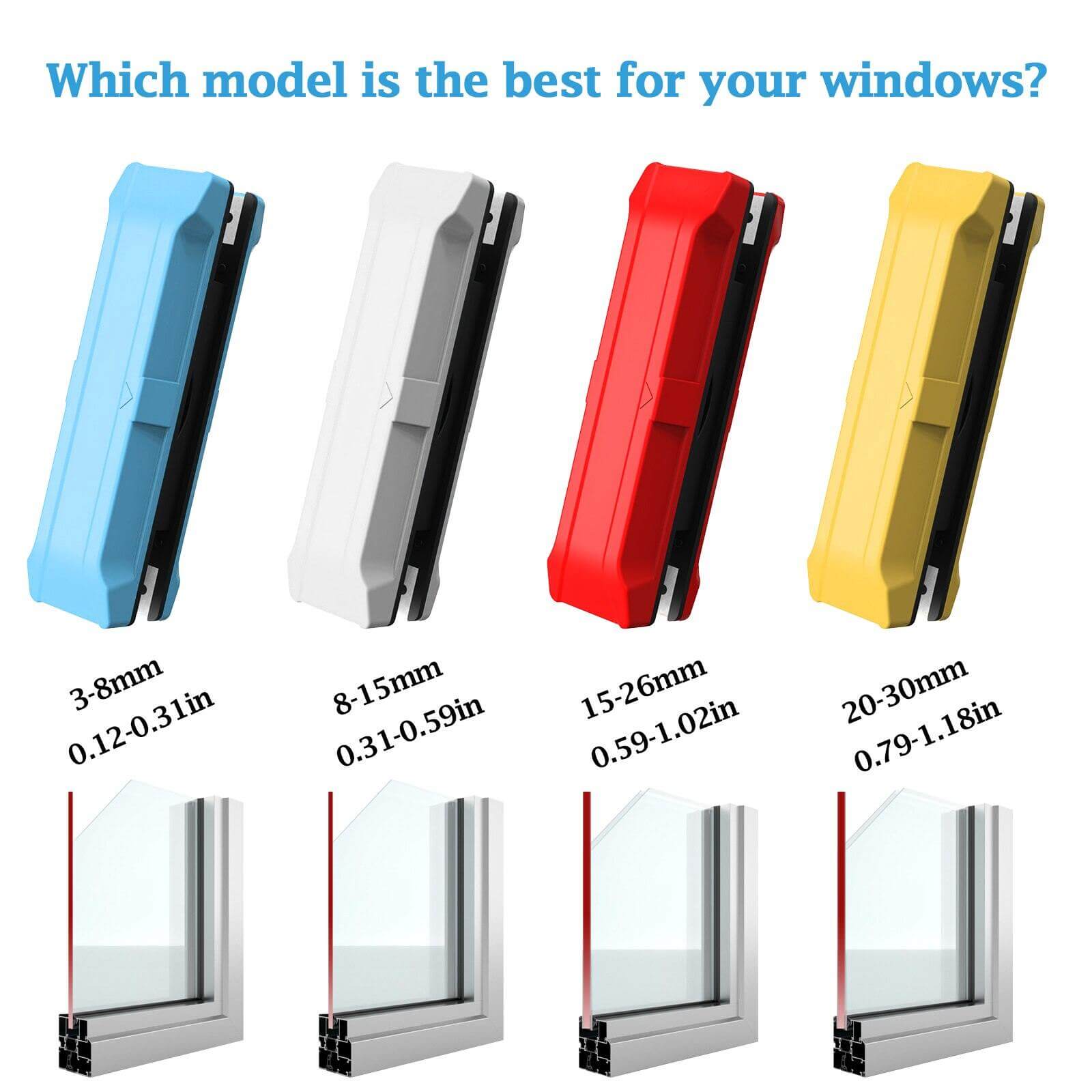 Household Double Side Magnetic Window Brush - MaviGadget