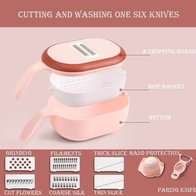 Multifunctional Fast Vegetable Slicer with Strainer - MaviGadget