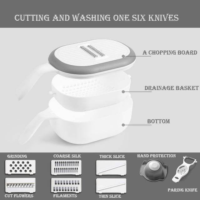 Multifunctional Fast Vegetable Slicer with Strainer - MaviGadget