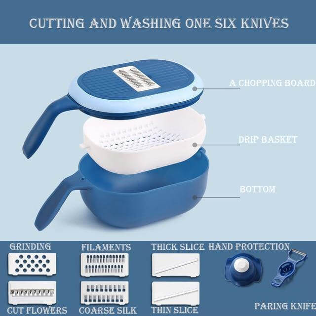 Multifunctional Fast Vegetable Slicer with Strainer - MaviGadget
