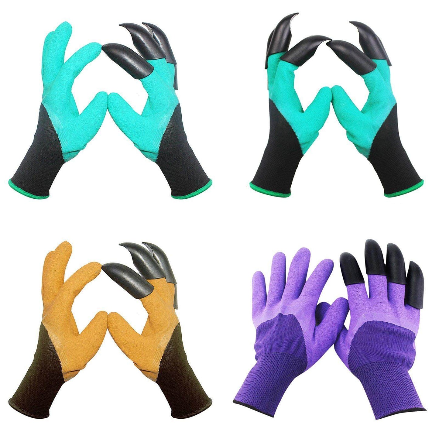 Garden Rubber Gloves with Fingertips Claws - MaviGadget