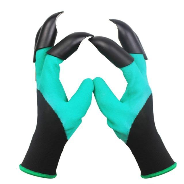 Garden Rubber Gloves with Fingertips Claws - MaviGadget