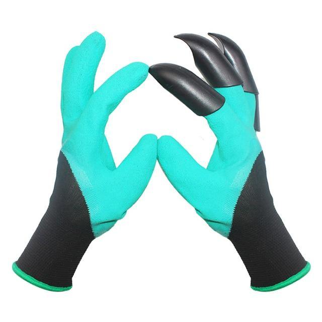 Garden Rubber Gloves with Fingertips Claws - MaviGadget