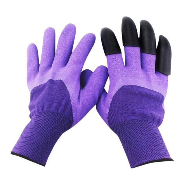 Garden Rubber Gloves with Fingertips Claws - MaviGadget