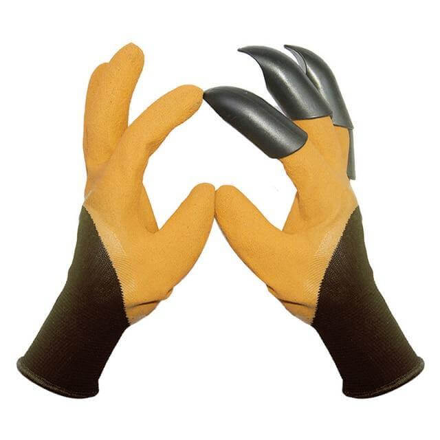Garden Rubber Gloves with Fingertips Claws - MaviGadget