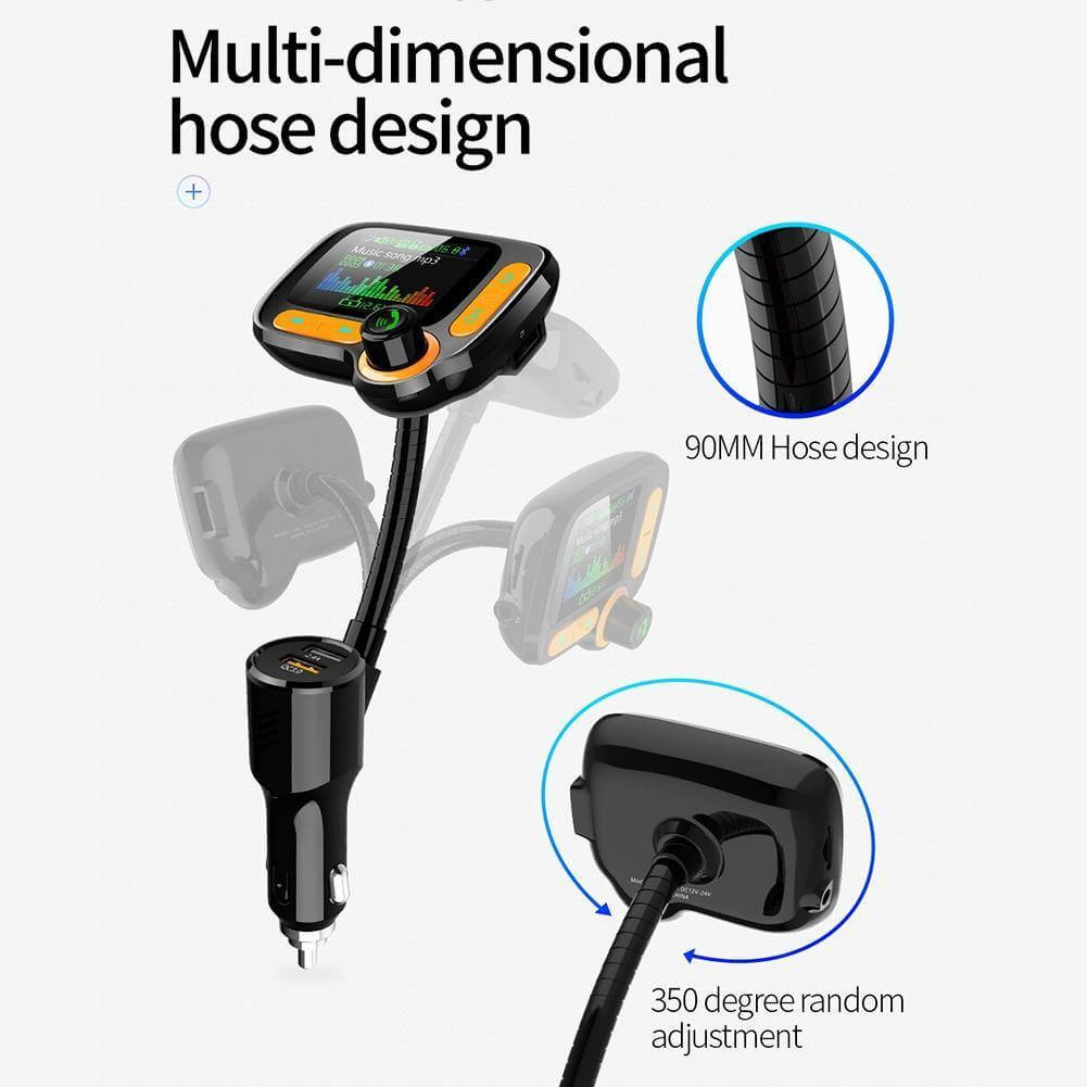 Dual USB Charging Bluetooth FM Transmitter for Car - MaviGadget
