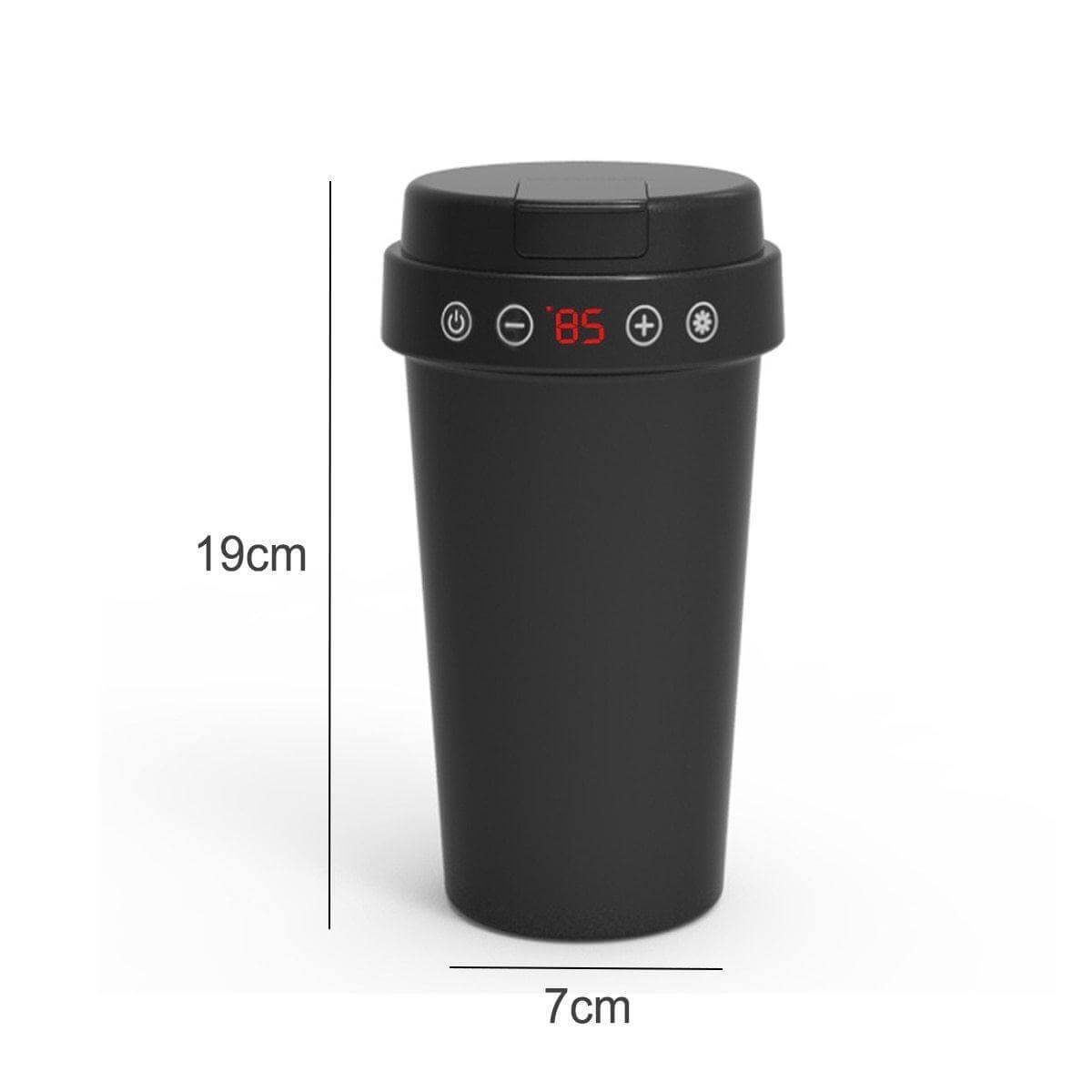 LCD Display Stainless Steel Car Electric Thermos - MaviGadget