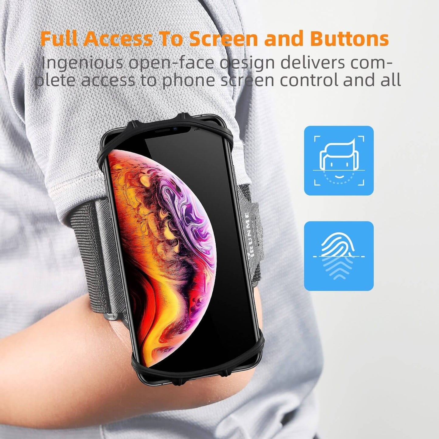 Rotating Sports Phone Holder Wristband - MaviGadget