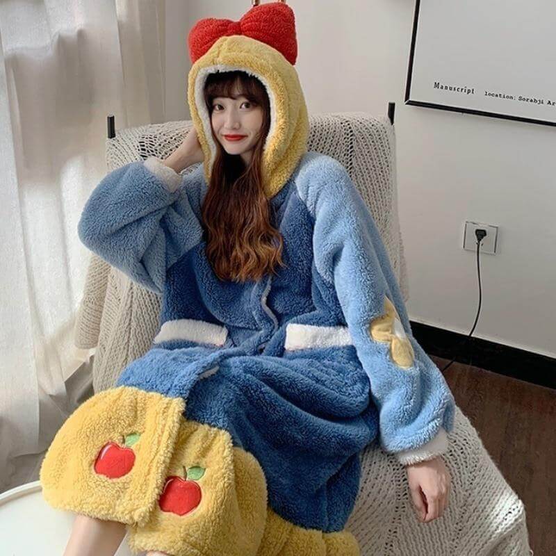 Colorful Princess Hooded Sleepwear for Women - MaviGadget
