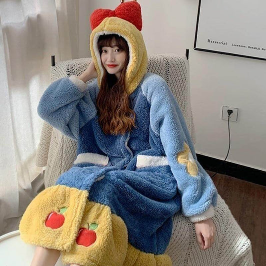 Colorful Princess Hooded Sleepwear for Women - MaviGadget
