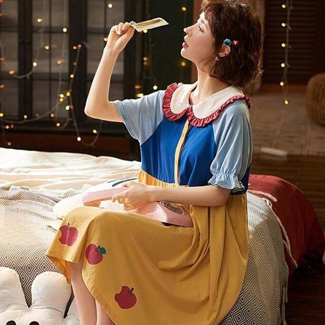 Colorful Princess Hooded Sleepwear for Women - MaviGadget
