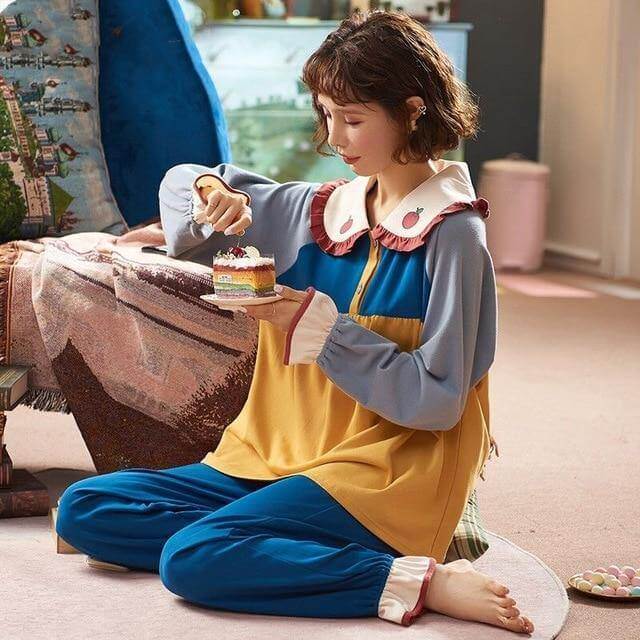 Colorful Princess Hooded Sleepwear for Women - MaviGadget