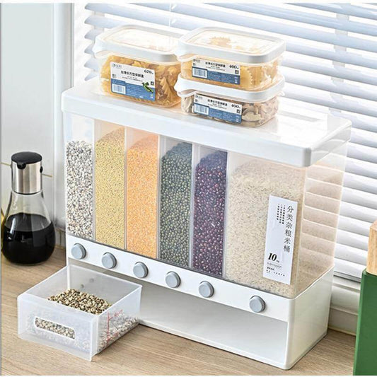 Wall-Mounted Automatic Kitchen Grain Rice Storage Tank - MaviGadget